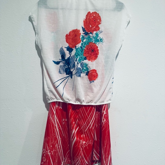 VINTAGE CURATED OUTFIT SKIRT & TOP WOMEN’S SZ SMALL COTTAGECORE GRANNYCORE - Picture 9 of 10